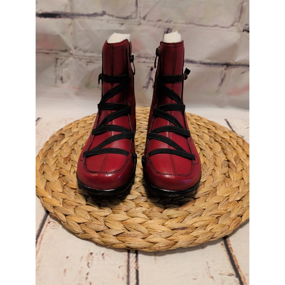 Bernie Mev Burgundy Webber Boots Sz: EU 38/US 7 - Picture 2 of 7